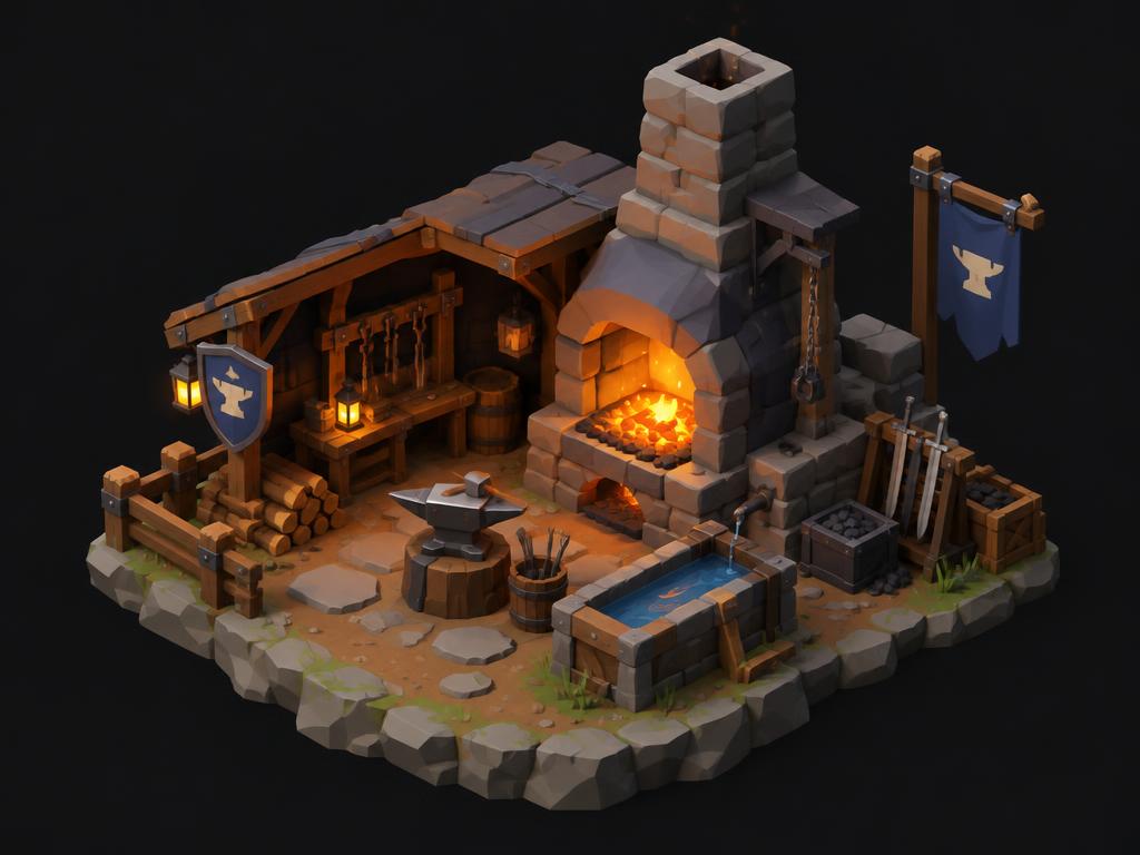 Stylized forge